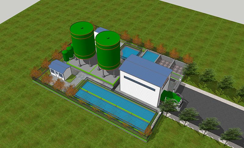 湖北蔴城某隧道汚水處理站項目(mu)